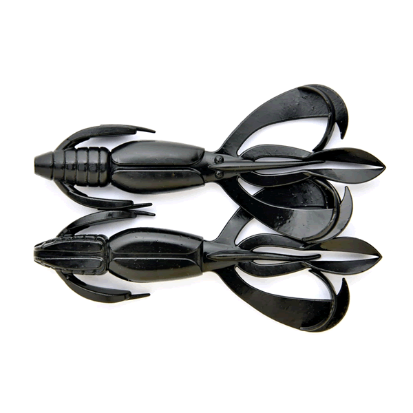 KEITECH Crazy Flapper 2" Length: 2" (51mm) (8 pcs/pack) #001 Black