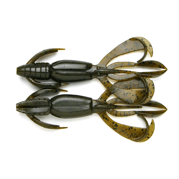 KEITECH Crazy Flapper 2" Length: 2" (51mm) (8 pcs/pack) #101 Green Pumpkin Pepper