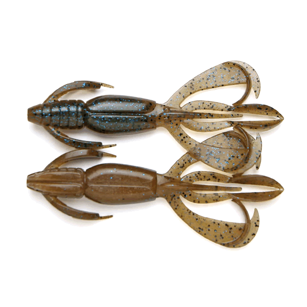 KEITECH Crazy Flapper 2" Length: 2" (51mm) (8 pcs/pack) #434 Blue Back Cinnamon