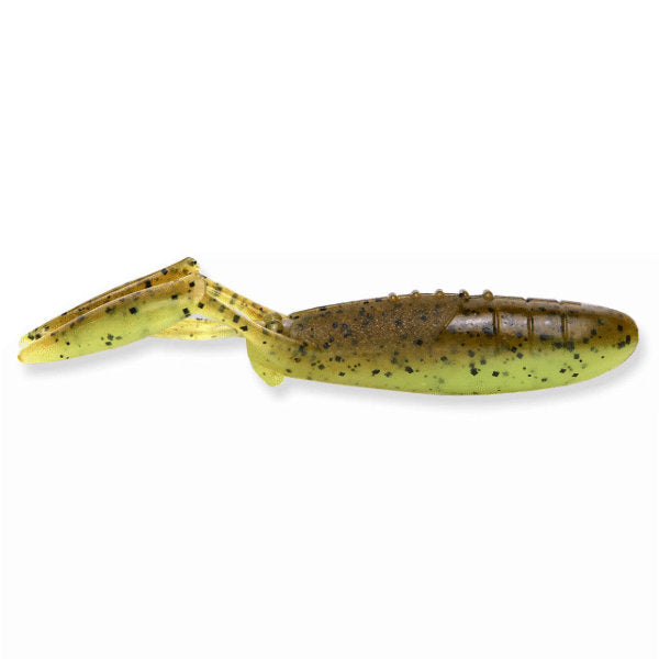 KEITECH GLIDE CAMARON 3.5" 9.5g (6 pcs/pack) #401 GREEN PUMPKIN CHARTREUSE