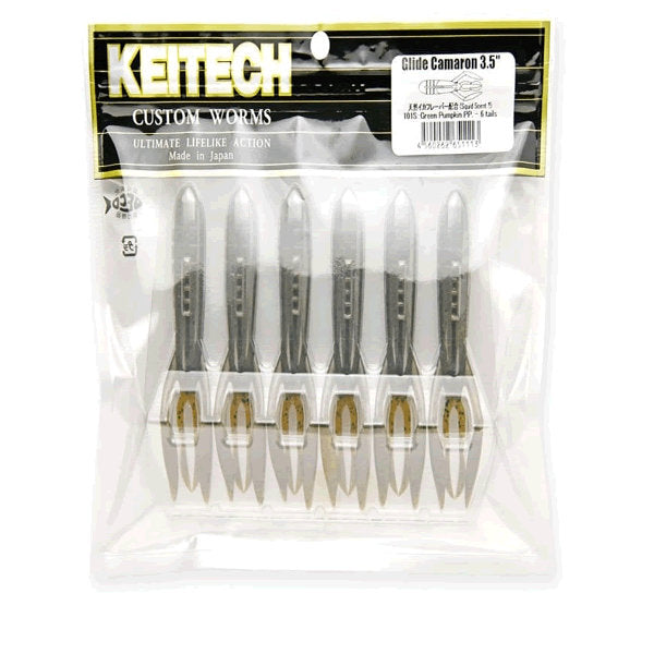 KEITECH GLIDE CAMARON 3.5" 9.5g (6 pcs/pack) #445 ELECTRIC SHRIMP