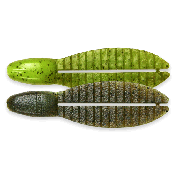KEITECH Flex Chunk Small 2" Length: 2" (51mm) (8 pcs/pack) #401 Green Pumpkin Chartreuse