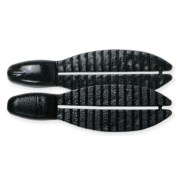 KEITECH Flex Chunk Small Medium 2.6" Length: 2.6" (66mm) (7 pcs/pack) #001 Black