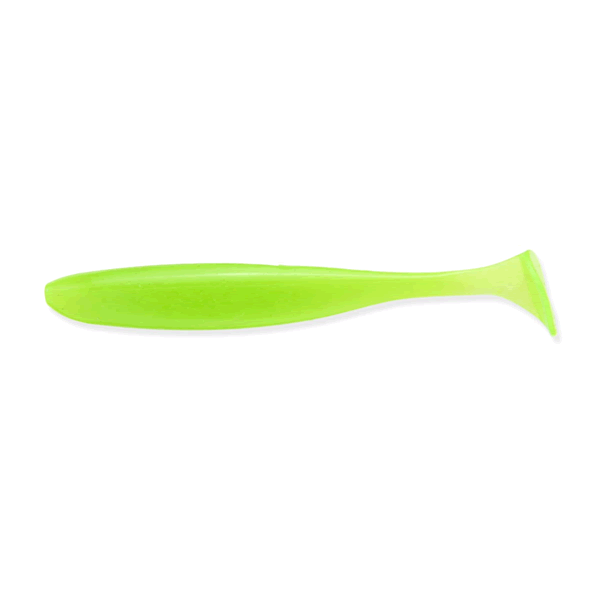 KEITECH Easy Shiner 3.5" Length: 3.5" (89mm) (7 pcs/pack) #026 Clear Chartreuse Glow