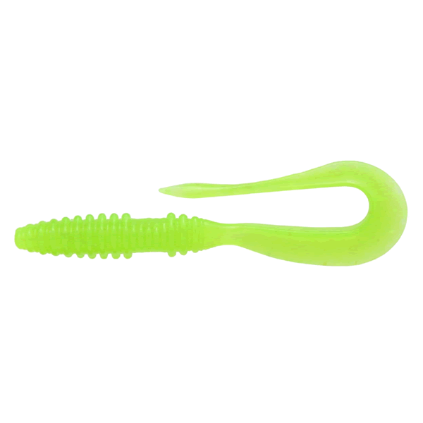 KEITECH Mad Wag Mini 2.5" Length: 2.5" (64mm) (12 pcs/pack) #026 Clear Chartreuse Glow