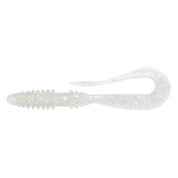 KEITECH Mad Wag Mini 3.5" Length: 3.5" (89mm) (10 pcs/pack) #370 Clear Silver Glow