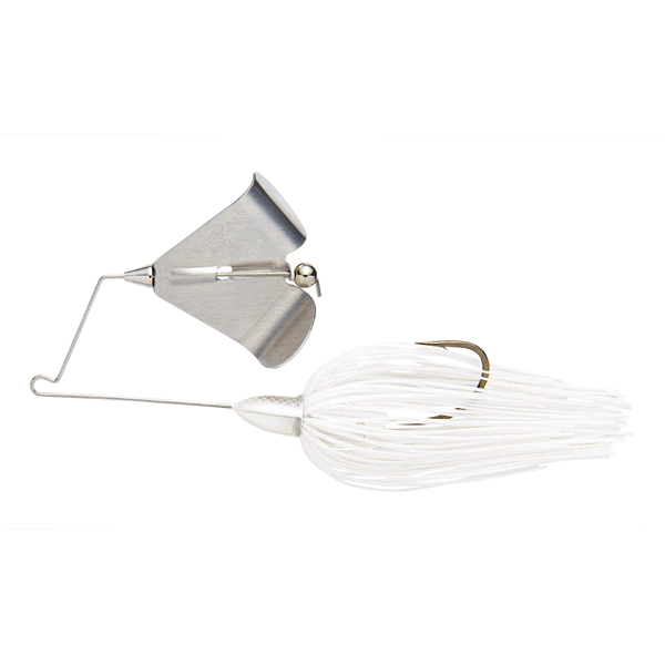 KEITECH TEE-BONE BAZZBAIT 3/8oz Silver Blade #010 SUPER WHITE