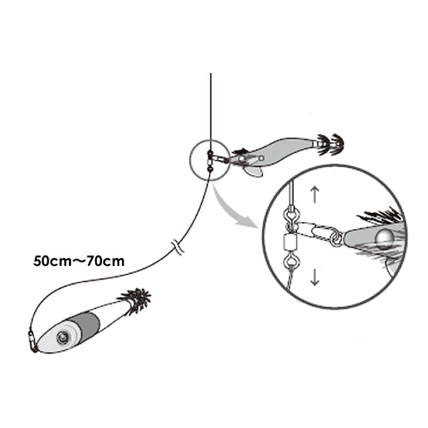 Crazy Ocean OTASUKE SWIVEL IKAMETAL (4 pcs/pack) fishing terminal tackle — photo 2