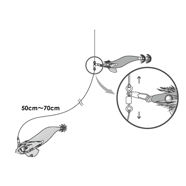 Crazy Ocean OTASUKE SWIVEL TIP RUN (4 pcs/pack) fishing terminal tackle — photo 2