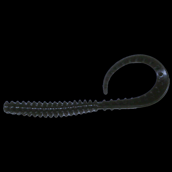 Crazy Ocean UMIKEMUSHI CURLY HF 2.8" (6 pcs/pack) #104 SILHOUETTE BLACK saltwater fishing lure