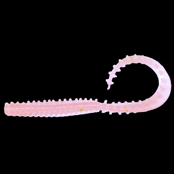 Crazy Ocean UMIKEMUSHI CURLY HF 2.8" (6 pcs/pack) #107 SAKURA PINK/UV saltwater fishing lure