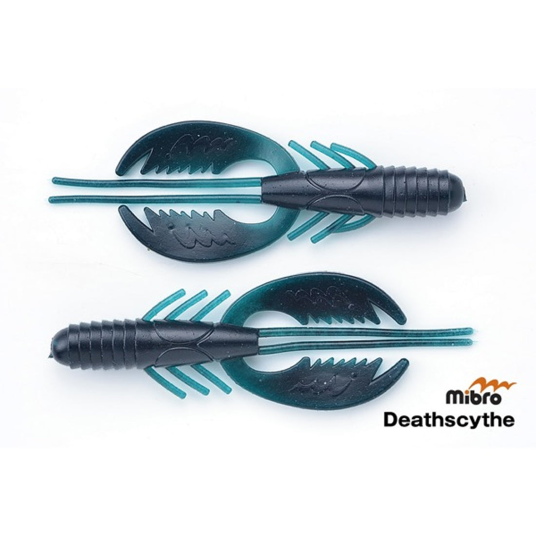 mibro DEATHSCYTHE 4" (7 pcs/pack) #04 BLACK SHADOW freshwater fishing lure