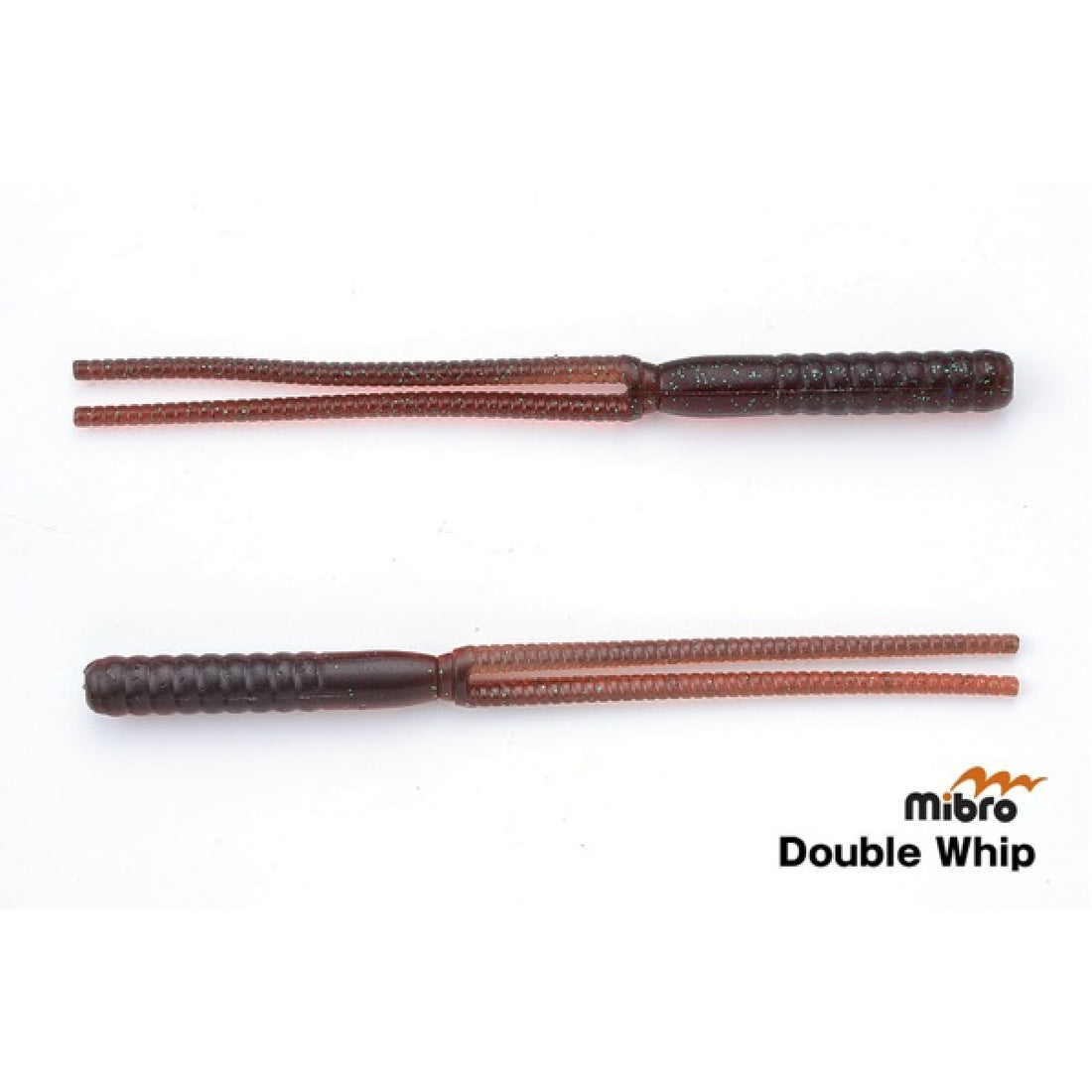 mibro DOUBLE WHIP 7" (7 pcs/pack) #08 RED SWAMP freshwater fishing lure