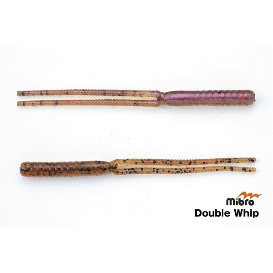 mibro DOUBLE WHIP 7" (7 pcs/pack) #09 PB&J freshwater fishing lure
