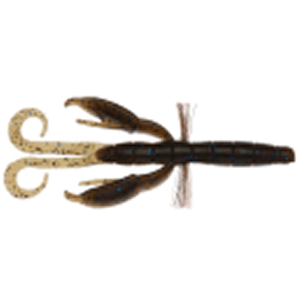 Bait Breath BYS CRAW 4.5" (6 pcs/pack) #146B GREEN PUMPKIN / BL freshwater fishing lure