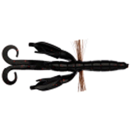 Bait Breath BYS CRAW 3.5" (7 pcs/pack) #140B BLACK / RED