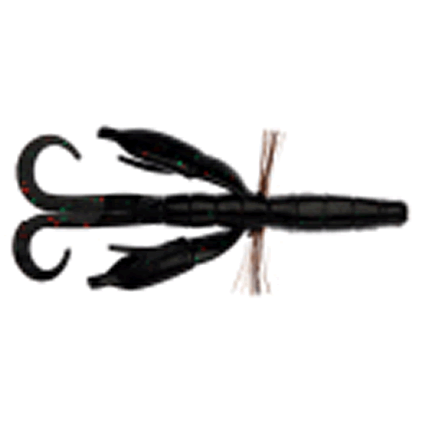 Bait Breath BYS CRAW 4.5" (6 pcs/pack) #154B BK / GREEN RED freshwater fishing lure