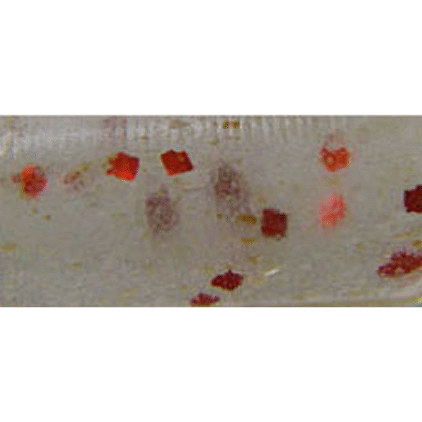 Bait Breath NEEDLE REAL FRY 2" (15 pcs/pack) CLEAR GLOW/RED saltwater fishing lure