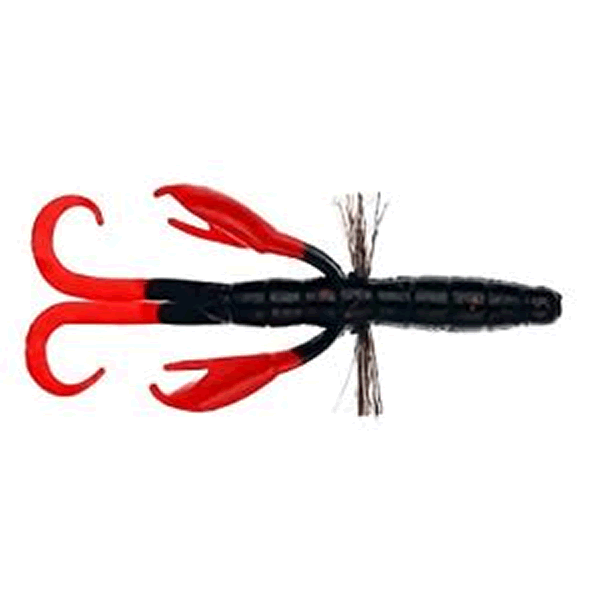 Bait Breath BYS CRAW TWOTONE 4.5" (6 pcs/pack) #B38 BK RED / RED freshwater fishing lure