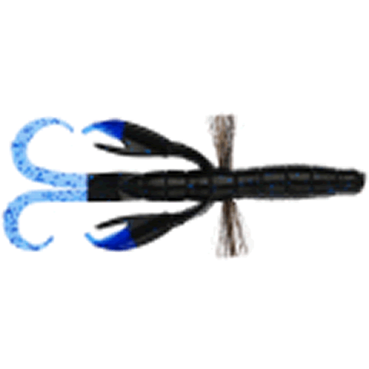 Bait Breath BYS CRAW TWOTONE 4.5" (6 pcs/pack) #B39 BK BLUE / BLUE