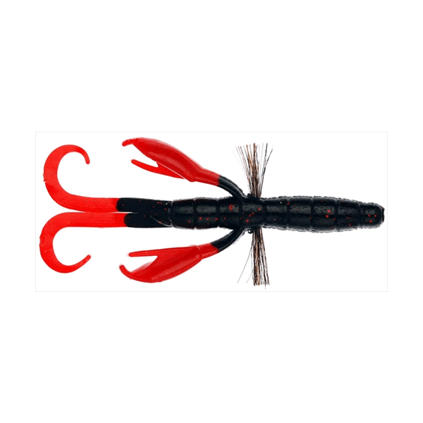 Bait Breath BYS CRAW TWOTONE 3.5" (7 pcs/pack) #B38 BK RED / RED freshwater fishing lure