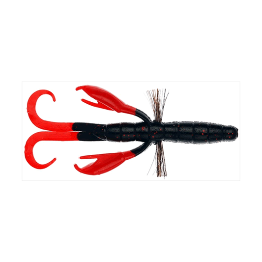 Bait Breath BYS CRAW TWOTONE 3.5" (7 pcs/pack) #B38 BK RED / RED