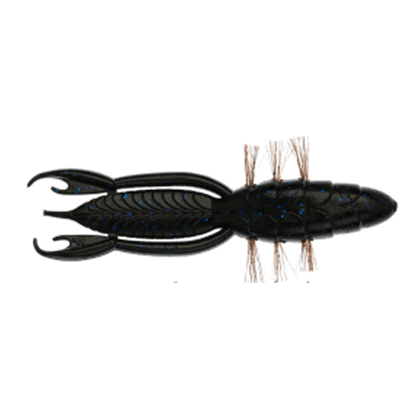 Bait Breath BYS SHRIMP 4.5" (6 pcs/pack) #140B BLACK / RED