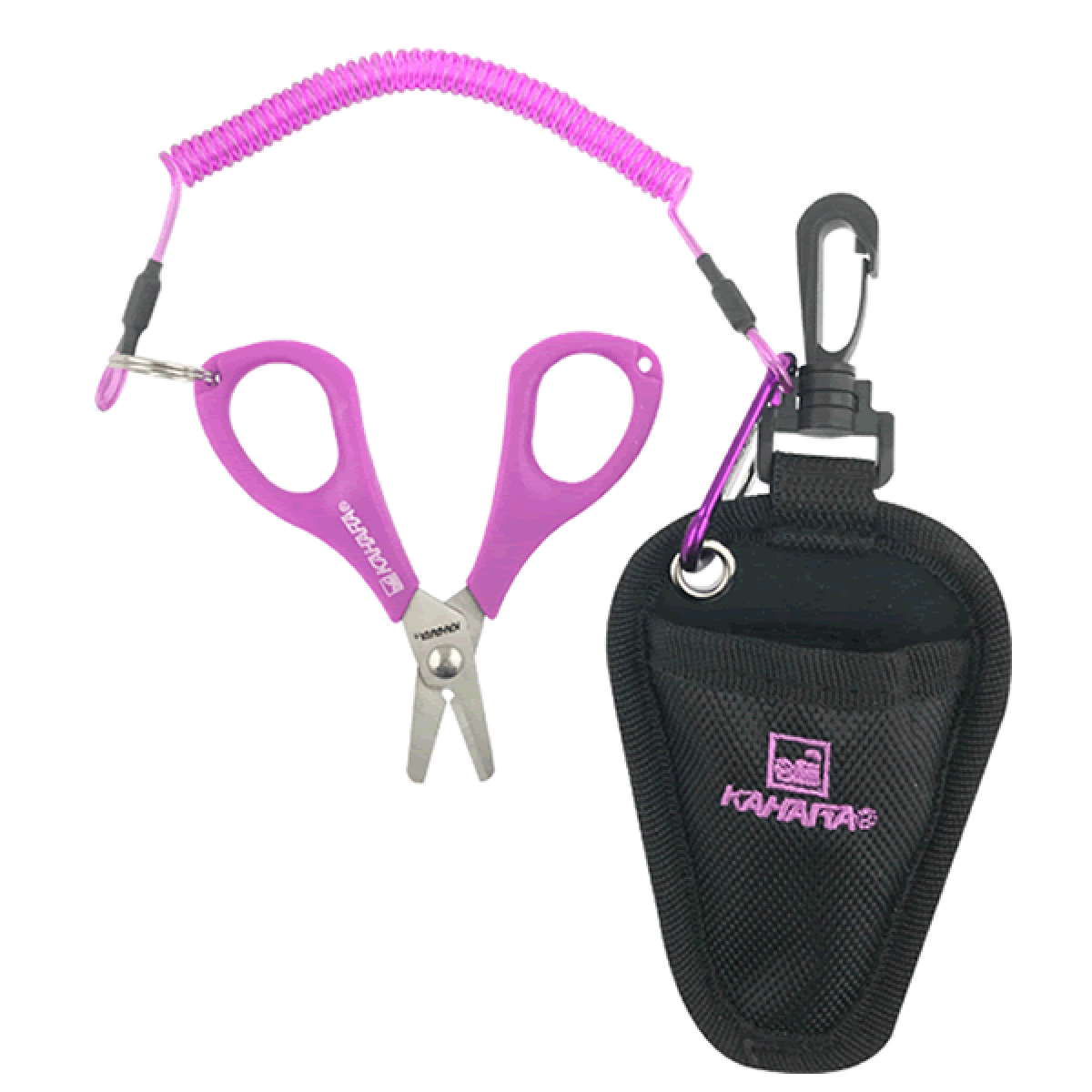 KAHARA PE LINE SCISSORS PLUS PURPLE 100mm