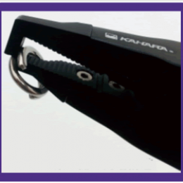 KAHARA SUPER HEAVY-DUTY ALUMINUM PLIERS PLUS 7" 7 inch MAT BLACK fishing accessory — photo 2