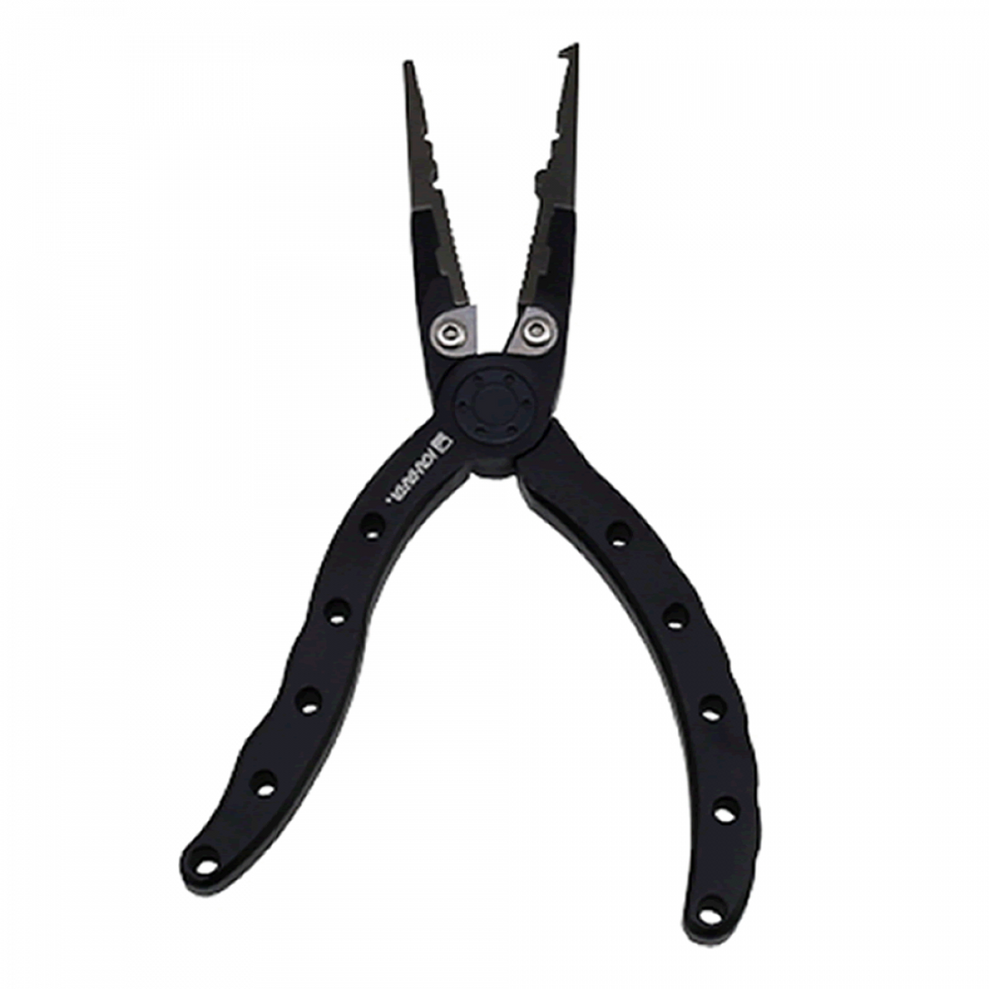KAHARA ALUMINUM PLIERS SLIM TYPE 6.5" 6.5 inch RUBBER HANDLE MAT BLACK fishing accessory