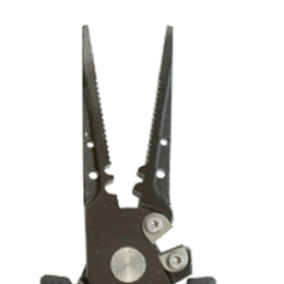 KAHARA PREMIUM STAINLESS NEEDLE NOSE PLIERS WITH STRAIGHT JAWS 7" 7 inch fishing accessory — photo 2