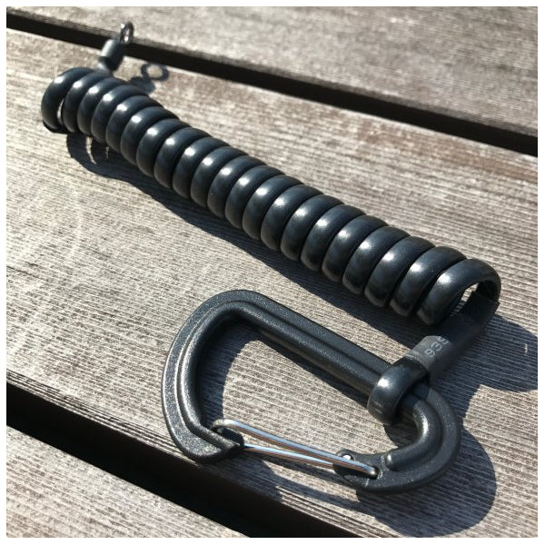 COREMAN COREMAN KODAWARI LAN YARD REGULAR : 20cm : MAX 90cm BLACK fishing accessory