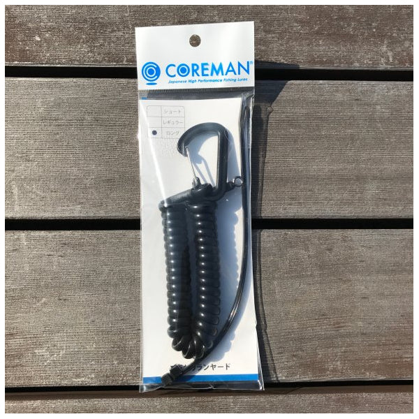 COREMAN COREMAN KODAWARI LAN YARD REGULAR : 20cm : MAX 90cm BLACK fishing accessory — photo 2