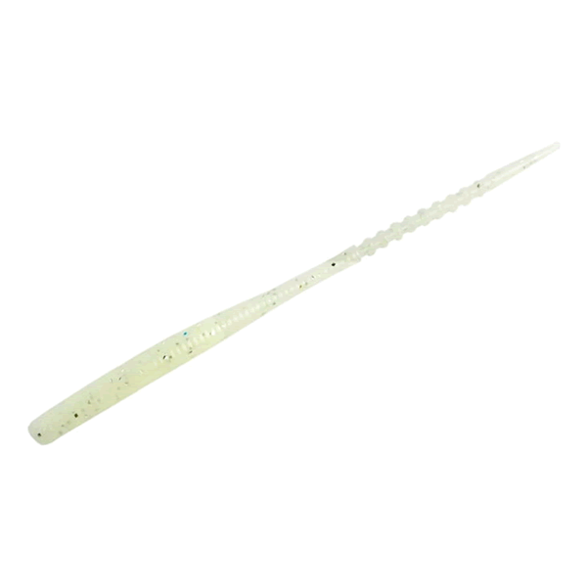 reins AJI CARO SWAMP 3" 72mm (12 pcs/pack) 103 GLOW WHITE SILVER