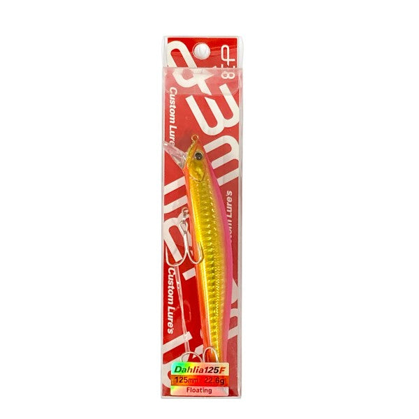 D-3 CUSTOM LURES DAHLIA 125F 125mm : 22.6g FLOATING #3 PGO freshwater fishing lure — photo 2