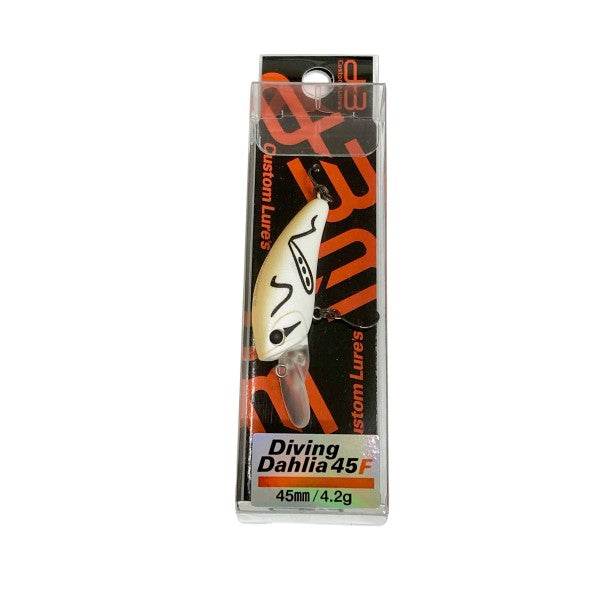 D-3 CUSTOM LURES DIVING DAHLIA 45F 45mm : 4.2g FLOATING #9 WH - ING - Britannic Trade