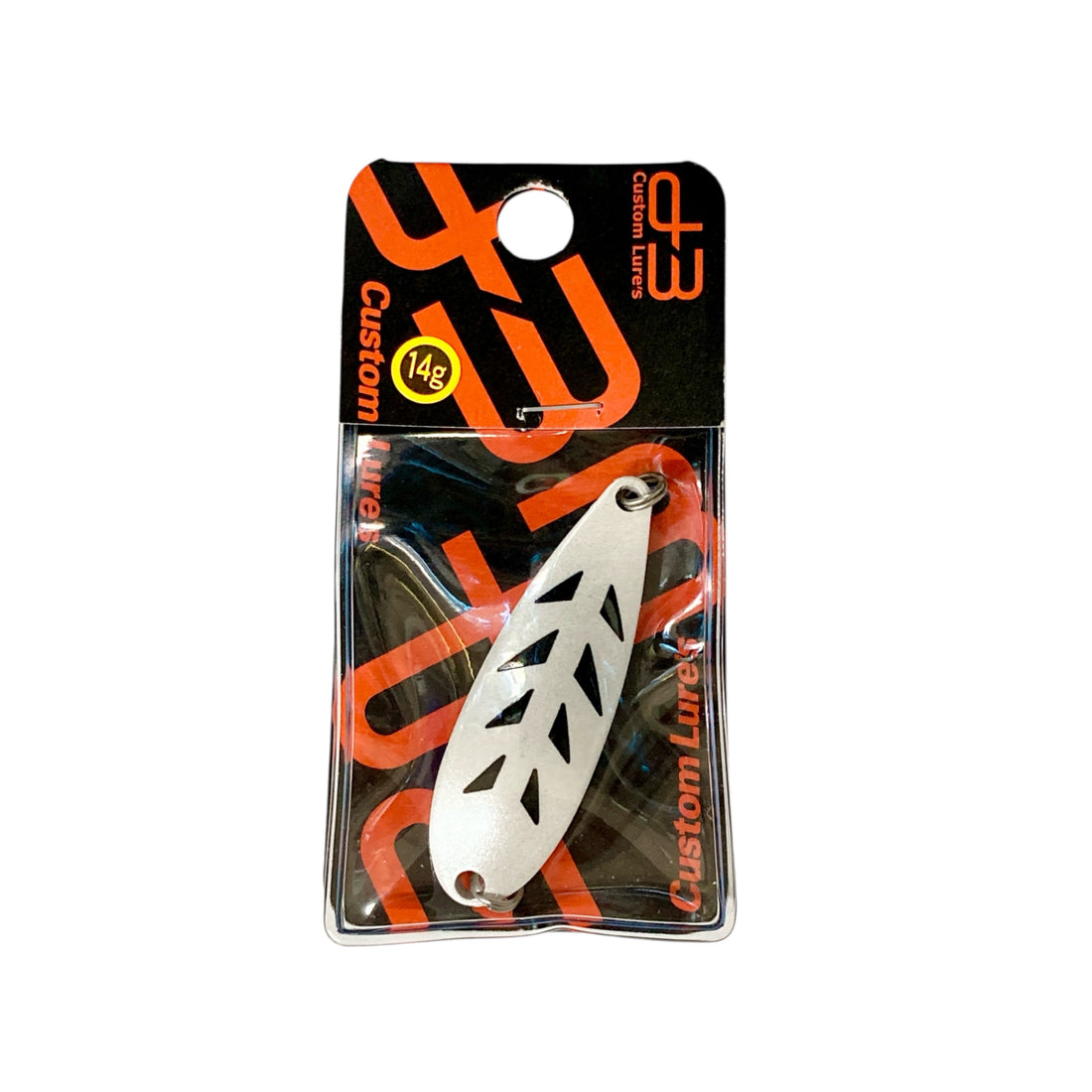 D-3 CUSTOM LURES CUSTOM SPOON 14g #7 WH8 freshwater fishing lure — photo 3