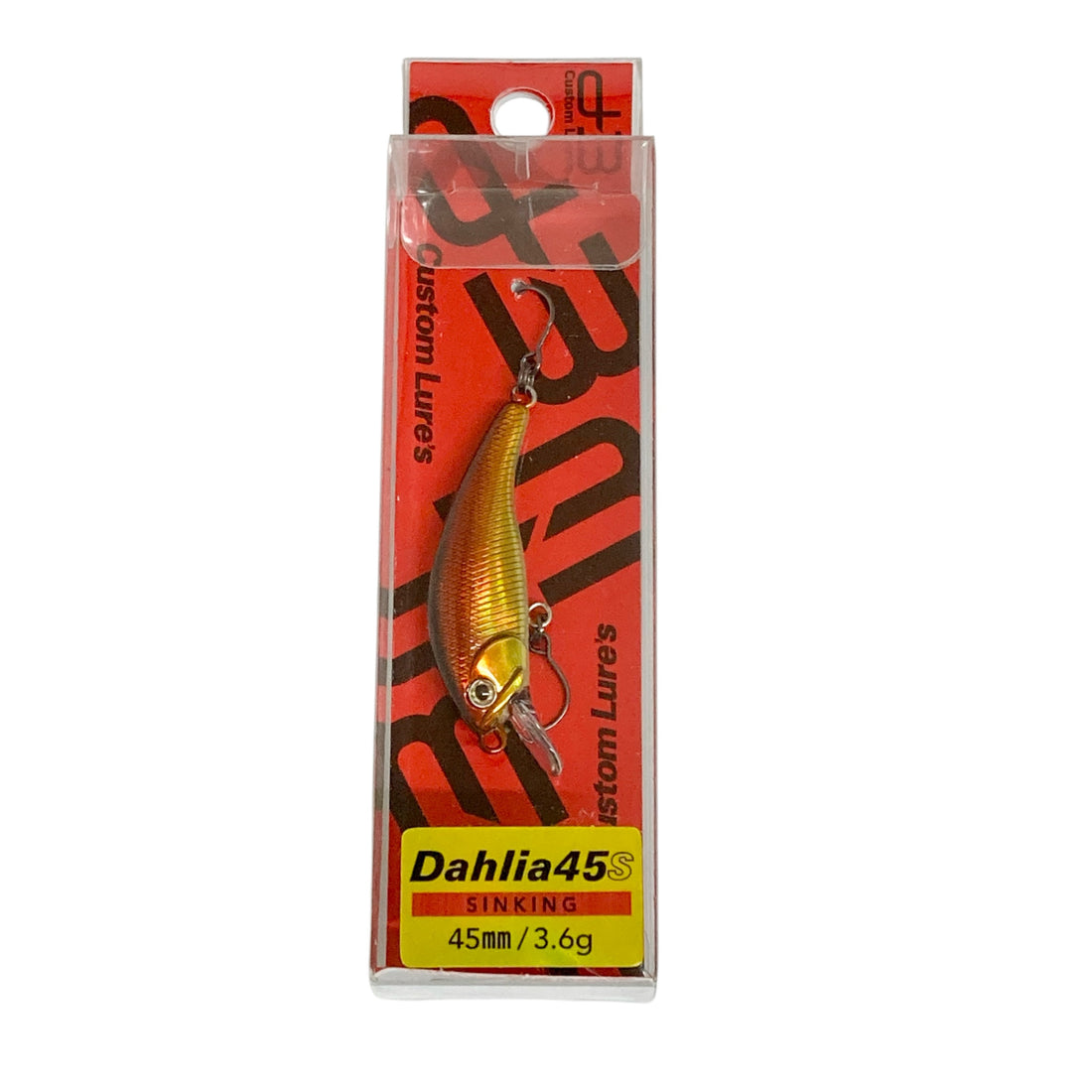 D-3 CUSTOM LURES DAHLIA 45S 45mm : 3.6g SINKING #01 RG freshwater fishing lure — photo 2