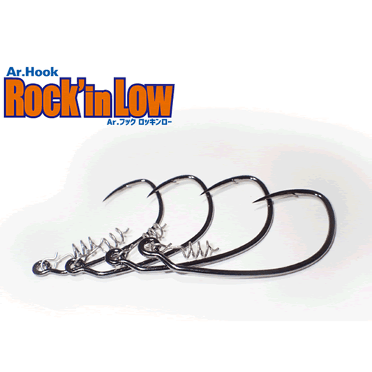 Arukazik Japan AR.HOOK ROCK' IN LOW #3/0 (4 pcs/pack) - Britannic Trade