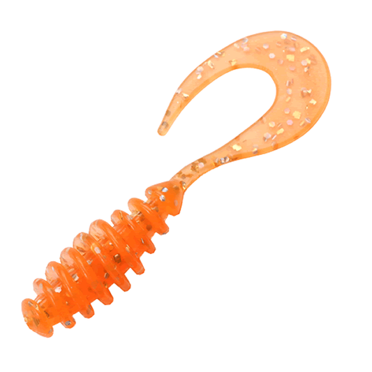 Arukazik Japan BM. CURLY 2.0" (8 pcs/pack) #203 SOLID ORANGE