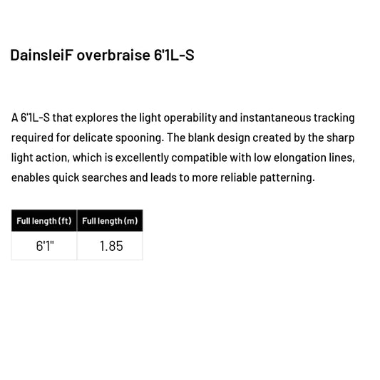 VALKEIN DainsleiF overbraise 6’1L-S (2 pieces, Spinning)