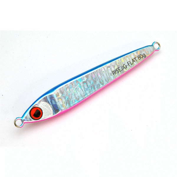 RISE JAPAN RISE JIG FLAT 100g #RJ02 BLUE PINK
