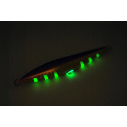 RISE JAPAN RISE JIG SLJ 200g #RJ08 UV RED GOLD ZEBRA GLOW