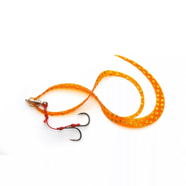 RISE JAPAN NAMIDAMA UNIT CHODOYO CURLY #YCC05 SHRIMP ORANGE saltwater fishing lure