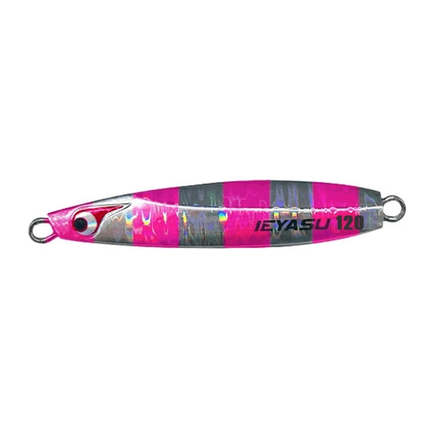 BOZLES TG IEYASU 120g PINK SILVER ZEBRA saltwater fishing lure