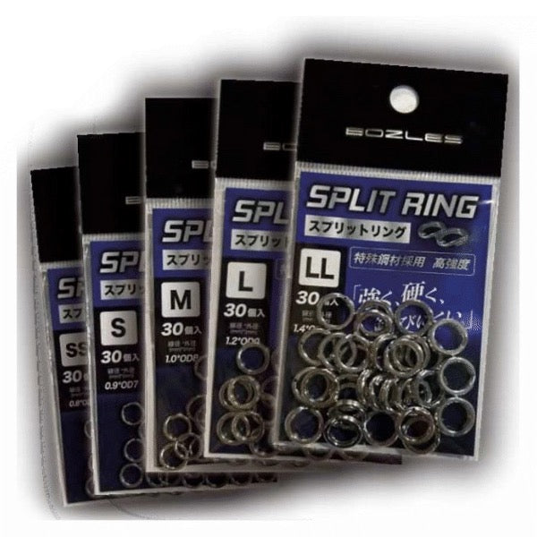 BOZLES SPLIT RING L (80LB) (30pcs/pack)
