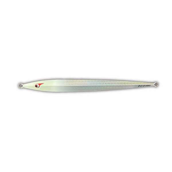 BOZLES YUKIMURA SLIM 200g Sinking GLOW HEAD SILVER saltwater fishing lure