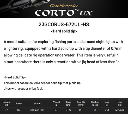 OLYMPIC Graphiteleader CORTO UX 23GCORUS-572UL-HS (2 pieces, Spinning)
