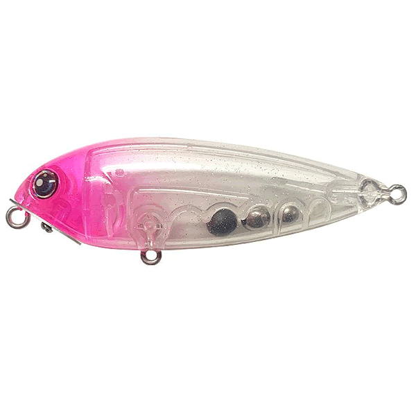 Halcyon System HIBUPEN MINI 60mm : 8g #33 CLEAR PINK HEAD LAME saltwater fishing lure