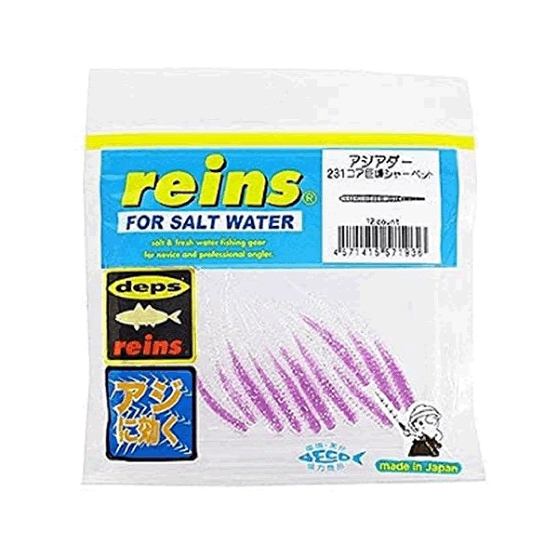reins AJI ADDER 2" 50mm (12 pcs/pack) 231 CORE KYOHO SHERBET saltwater fishing lure